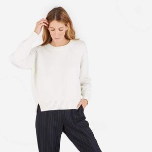 The Chunky Knit Cotton Crew – $85